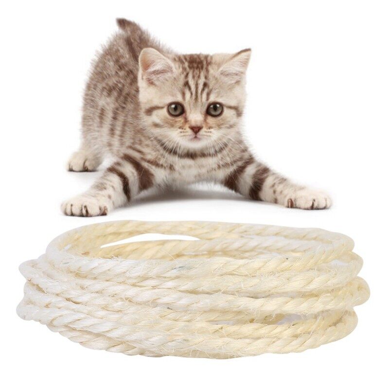 Minine 5M Dây Thừng Xi Đan Cho Mèo Cào Bài Đồ Chơi Tự Làm Bảng Cào Móng Cho Mèo Cho Mèo Để Tập Thể Dục Móng Vuốt