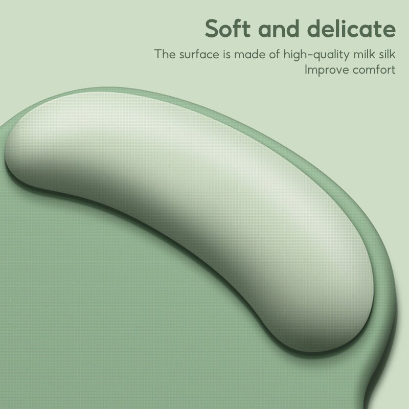 Tbtic đệm cổ tay cầm chuột trò chơi hỗ trợ nghỉ ngơi Ergonomic thoải mái Silicone không trượt mềm mại cho máy tính máy tính xách tay máy tính bảng
