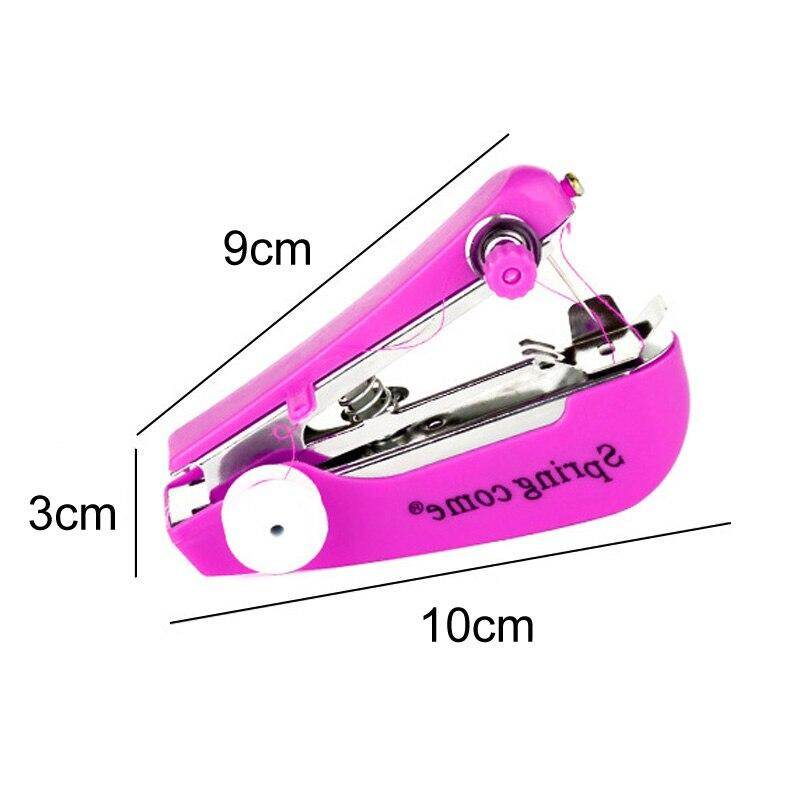Mini Home Manual Hand-held Sewing Machine Small Portable Pocket Travel Essential   For