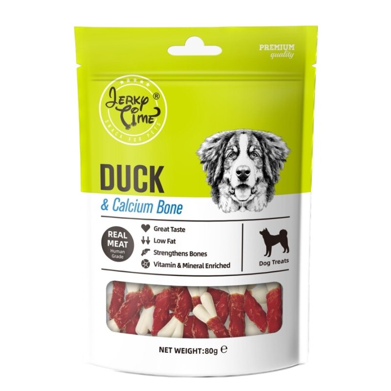 Jerky Time Dog Treats 80g (Chicken Dumbbells, Chicken Jerky, Chicken