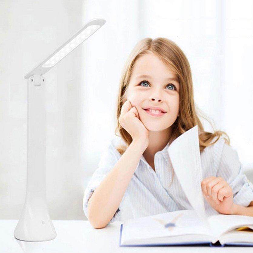 HÀNG ĐẦU Có Thể Gập Lại 3 cấp độ Cảm Ứng Để Bàn Đèn Mờ Mắt Chăm Sóc LED Đèn Bàn Đọc Sách