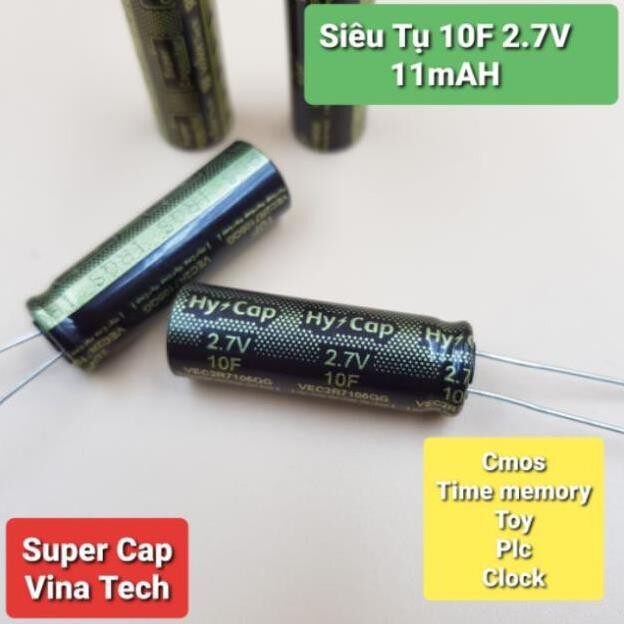 [Xả Kho] Siêu Tụ 2.7V 10F 11Mah 10F 2.7V