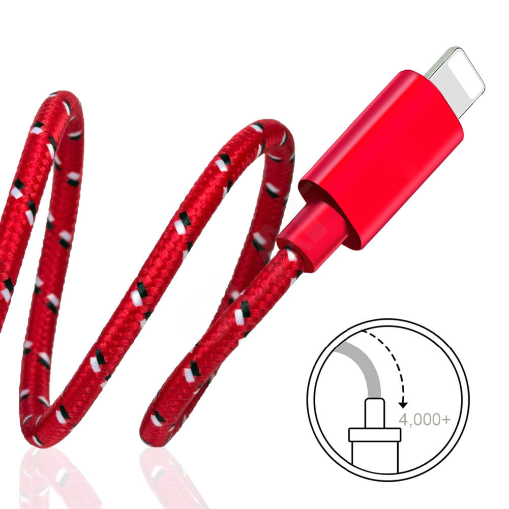 Rocomoco 1/2/3M Lightning USB Date Cable Nylon Braided Fast Charging Cable USB Charger Cord For iphone
