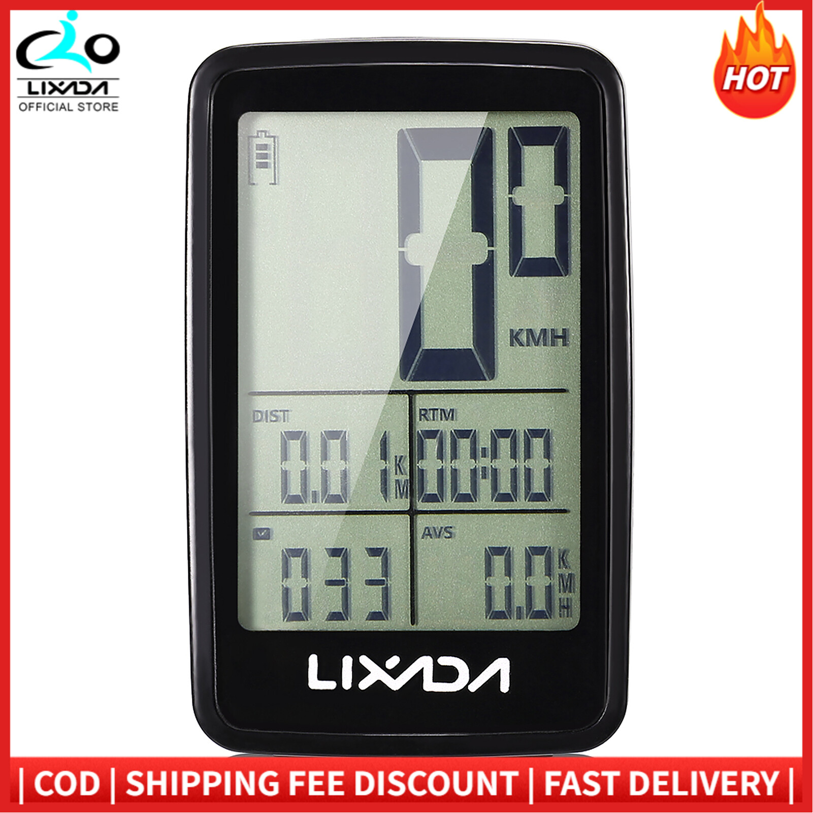 Lixada USB Rechargeable Bike Cycling Computer Tracker Bicycle Speedometer Odometer