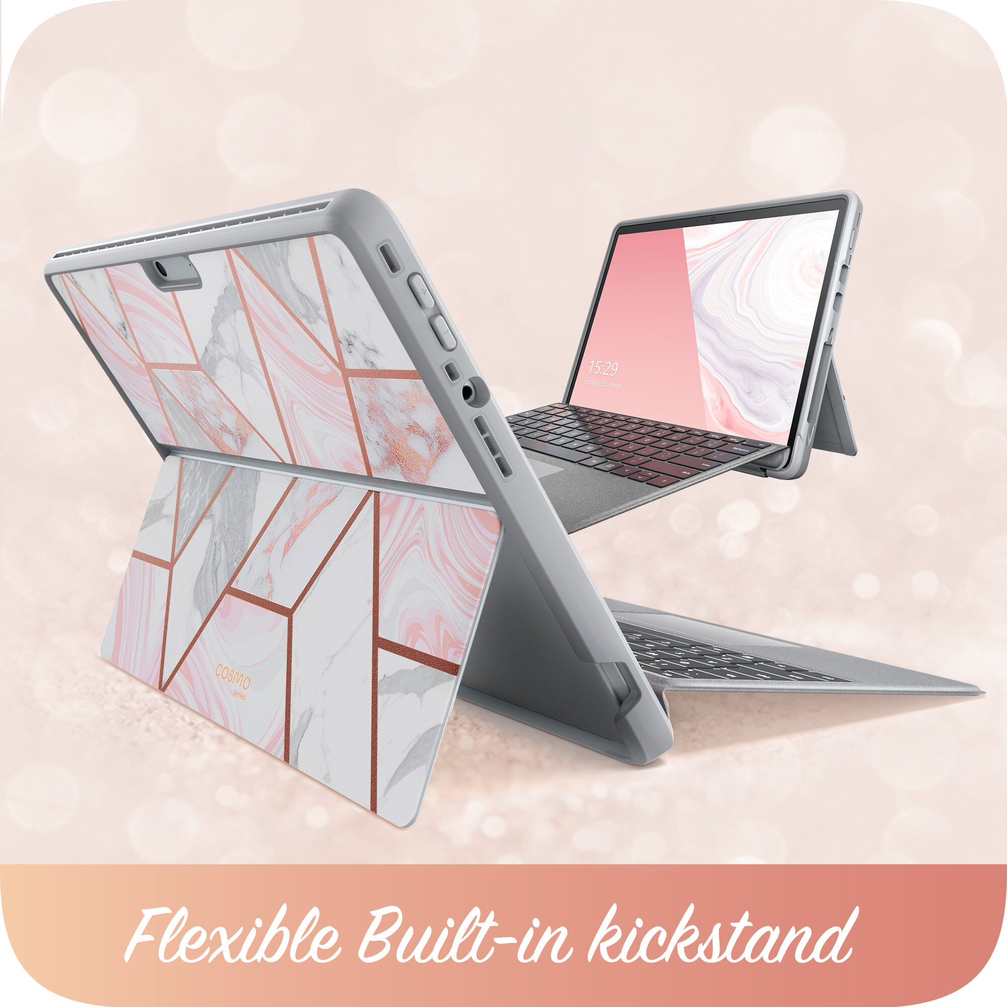I-blason Ốp Dòng Cosmo Cho Microsoft Surface Pro 8 (Phiên Bản 2021) Ốp Chống Sốc Bảo Vệ Lấp Lánh Mỏng Tương Thích Với Loại Vỏ Bàn Phím