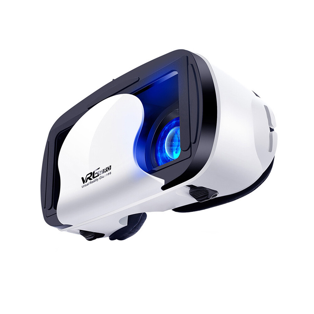 VRG Pro 3D VR Glasses Virtual Reality Full-screen Visual Wide-angle VR Glasses, Applicable To 5-7-inch Smart Phone Devices, Independently Adjustable Lenses, Adjustable Pupil Distance Knob, Adjustable Object Distance, Optional For Short-sighted People