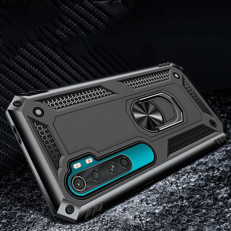 LIFEBELLE For Xiaomi Mi Note 10 Lite / Note 10 / Note 10 Pro Case, Luxury Shockproof Armor Phone Case Rugged Magnetic Ring Holder Kickstand Hard Protective Casing Back Cover