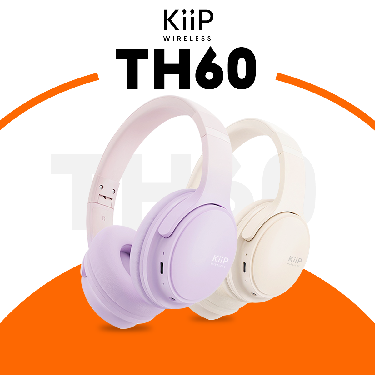 Lenovo × KiiP TH60 Wireless Headphone Bluetooth Headset Earphone