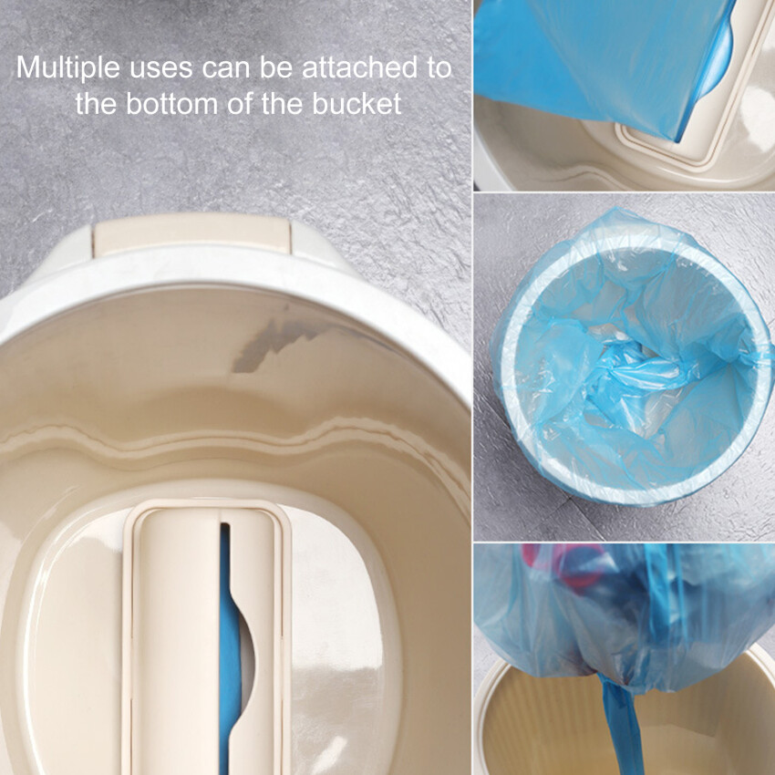 Trash Bags Storage Box Wall Mounted Kitchen Bathroom Plastic Garbage Bag Container Dispenser Home Storage