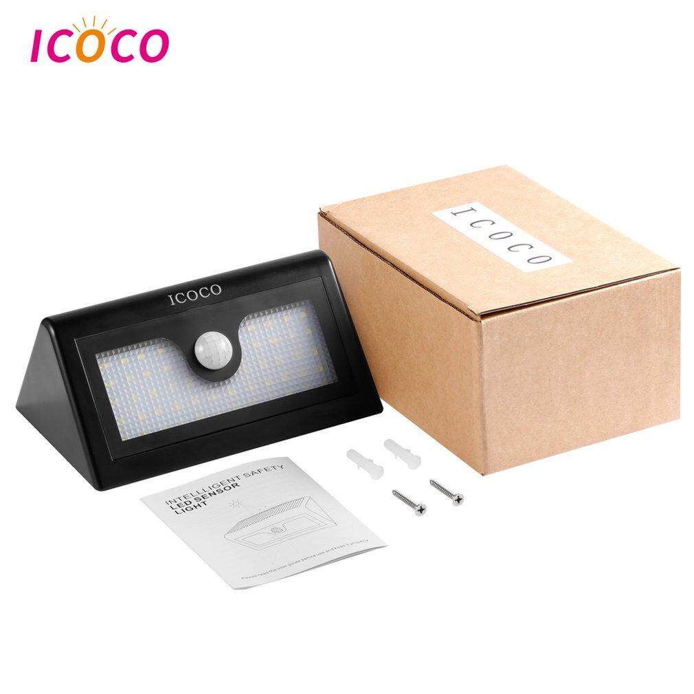 ICOCO An Toàn Thông Minh LED Điều Khiển Năng Lượng Mặt Trời CẢM BIẾN Chuyển Động Cảm Biến Ánh Sáng Chống Thấm Nước Năng Lượng Mặt Trời Đèn Tường Nhiệt Chứng Minh tiết kiệm điện