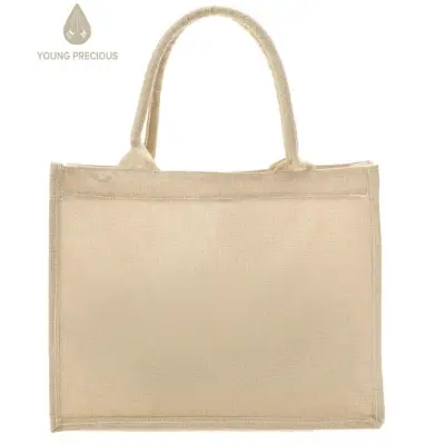 Fashion Women Linen Shoulder Shopping Bag Vacation Beach Large Tote Handbag