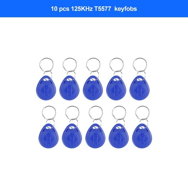 10 english frequency rfid copier duplicator 125khz key fob nfc reader writer 13.56mhz encrypted programmer usb uid copy card tag