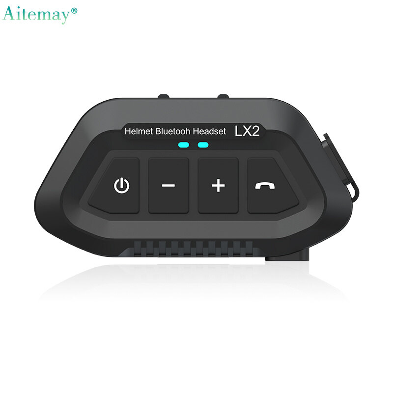Aitemay LX2 Bluetooth 5.0 Motorcycle Helmet Wireless Headphone Noise Canceling IP65 Waterproof Support Handsfree Call Music