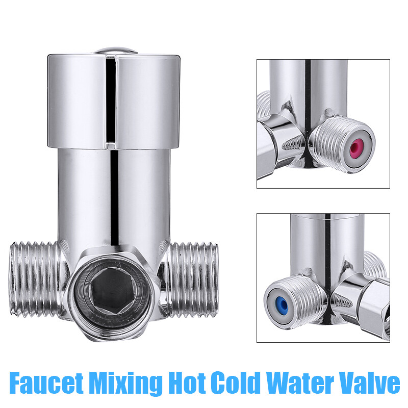 BOKALI 1PCS Hot Cold Water Temperature Control Mixer Mixing Valve Sensor Tap