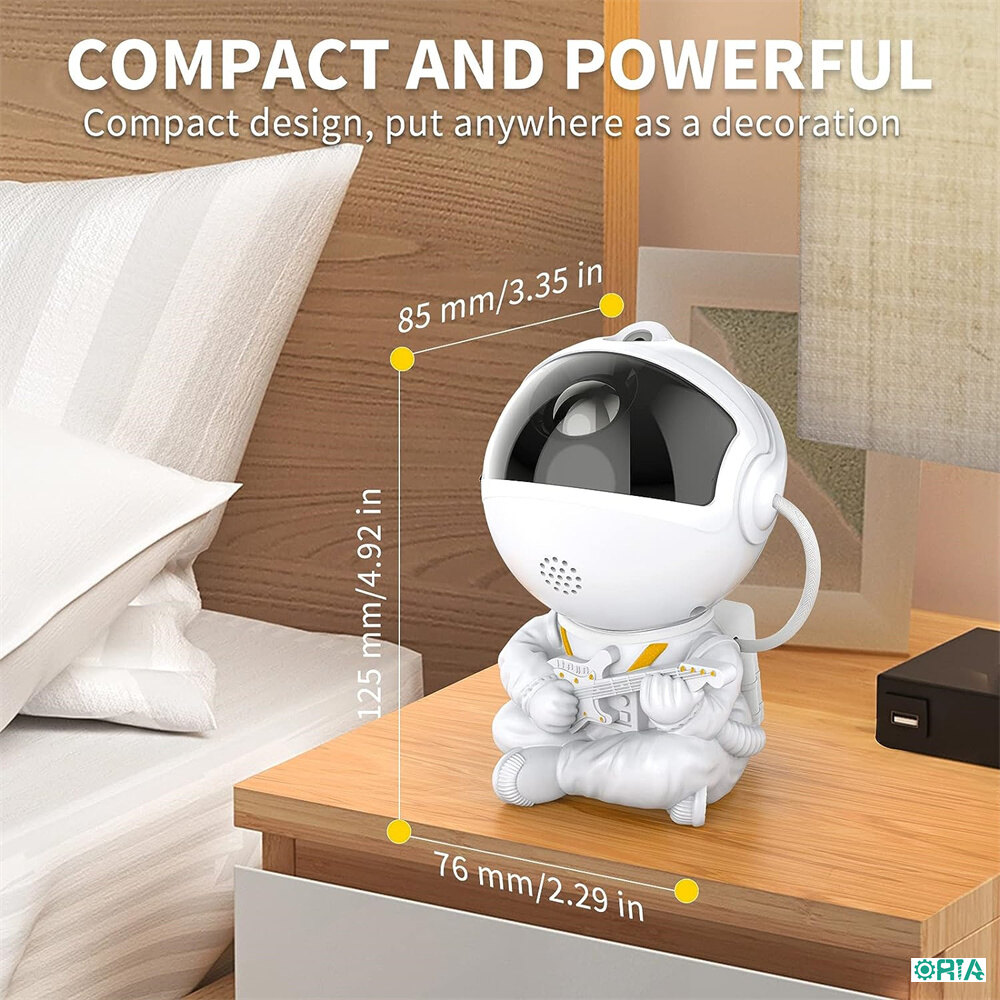 ORIA Star Projector Night Lamp USB Starry Sky Projector with Remote Timer Adjustable Design Astronaut Projector Nebula Galaxy Night Light Projector Nice Gift for Children Adults Baby Bedroom Study Room and Game Room