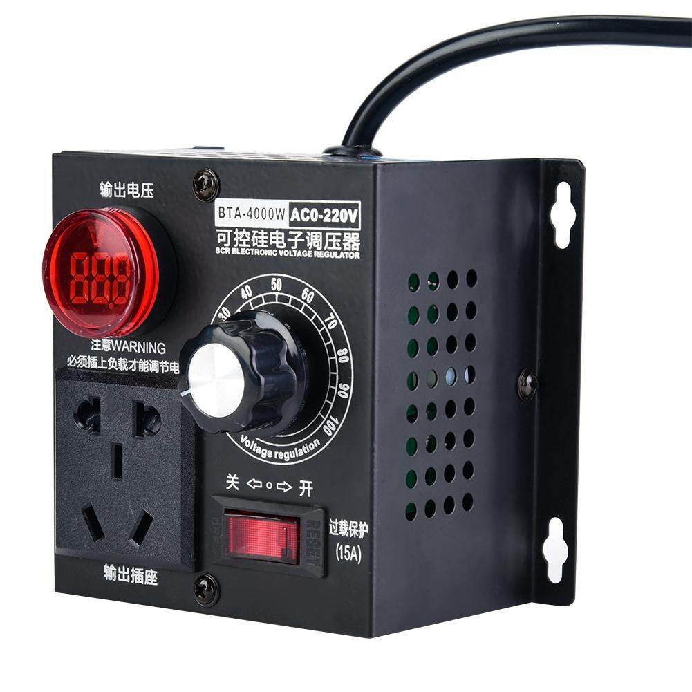 AC 220V 4000W SCR Voltage Regulator Motor Fan Speed Controller Dimmer