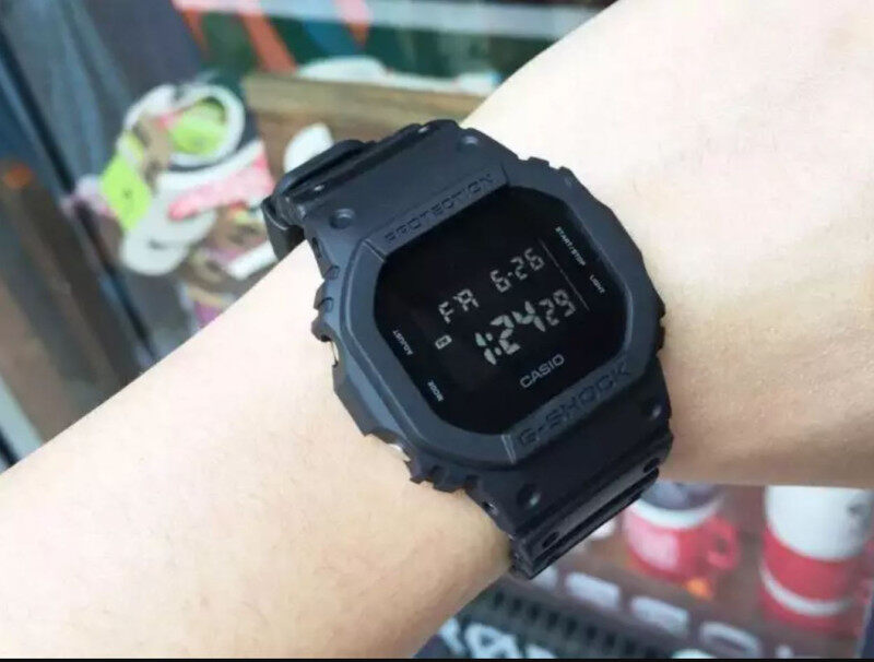 Offer Skali Free Perfume Gift Casio_G_shock_5600 Dark Night Men & Women Watch Malaysia
