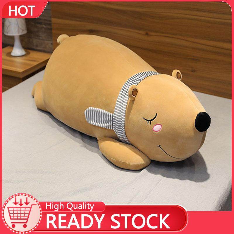 WOMA Polar Bear Pillow Soft Polar Bear Doll Couple Scarf Bear