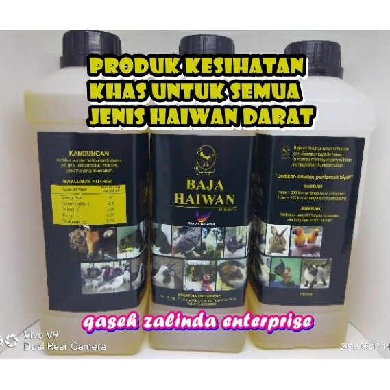 Baja Haiwan Cap Ayam Melayu 1 Liter Original Lazada
