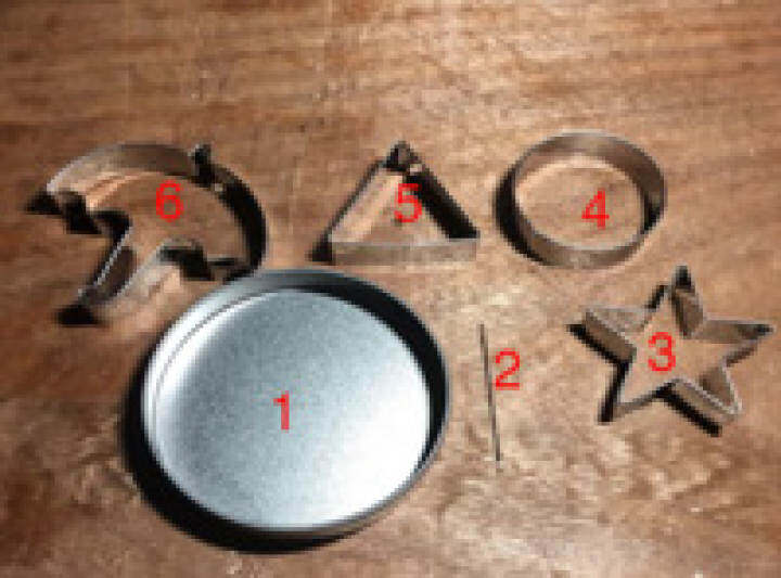 ⚡ COD ????6PCS Squid Game Dalgona Candy Mold Korean Traditional Sugar Cookie Squid Game Merch