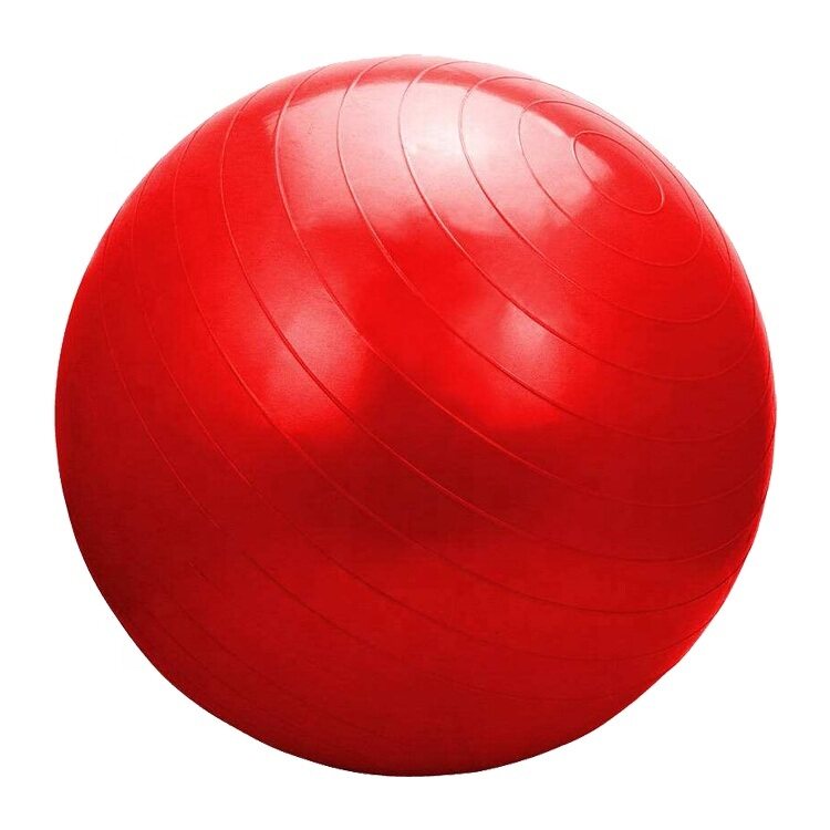 red yoga ball
