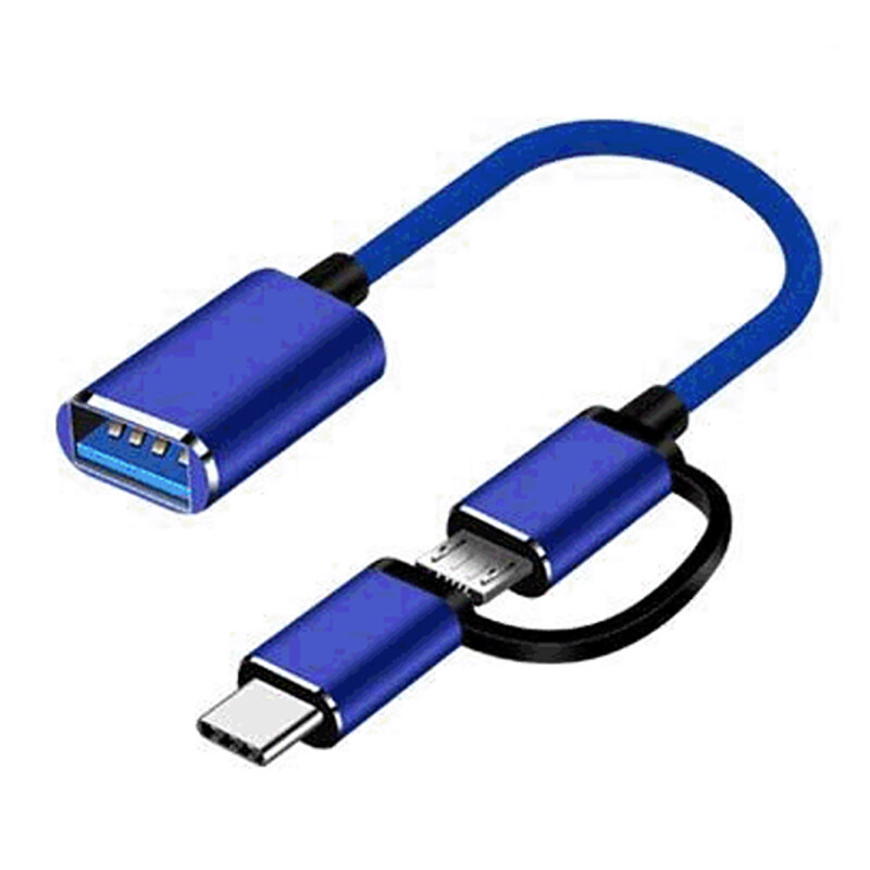 VAORLO Cáp Chuyển Đổi USB OTG 2 Trong 1 Bộ Chuyển Đổi USB Type C Micro USB Sang USB 3.0 Dây Cáp Dữ Liệu Chuyển Đổi Dành Cho Huawei, Cho MacBook U Disk