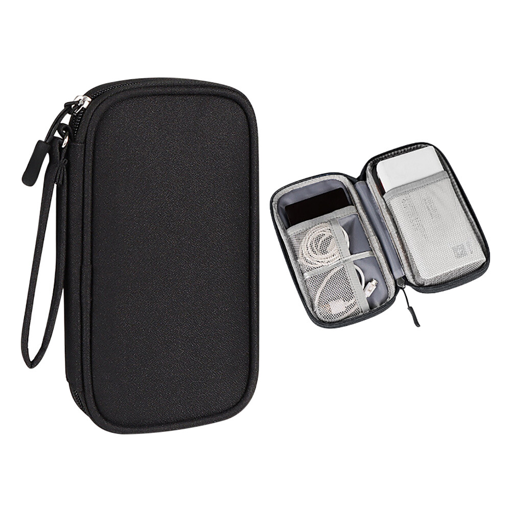 Storage Bag for Power Bank Cable Case Earphone Oxford Cloth Earphone Phone Holder Case for Travel Bag Waterproof