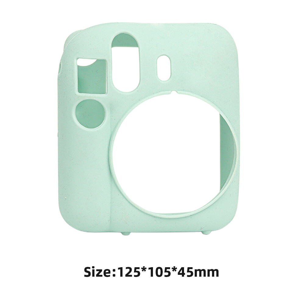 Silicone Máy ảnh lấy ngay bìa chống bụi vỏ mềm Vỏ ốp bảo vệ chống xước màu trơn chống mài mòn cho Instax mini 12