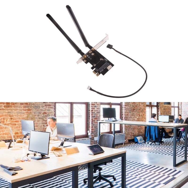 【New Arrive】 Mini PCI-Express to PCIE X1 for Mini PCI-E Wifi  Adapter Desktop Converter