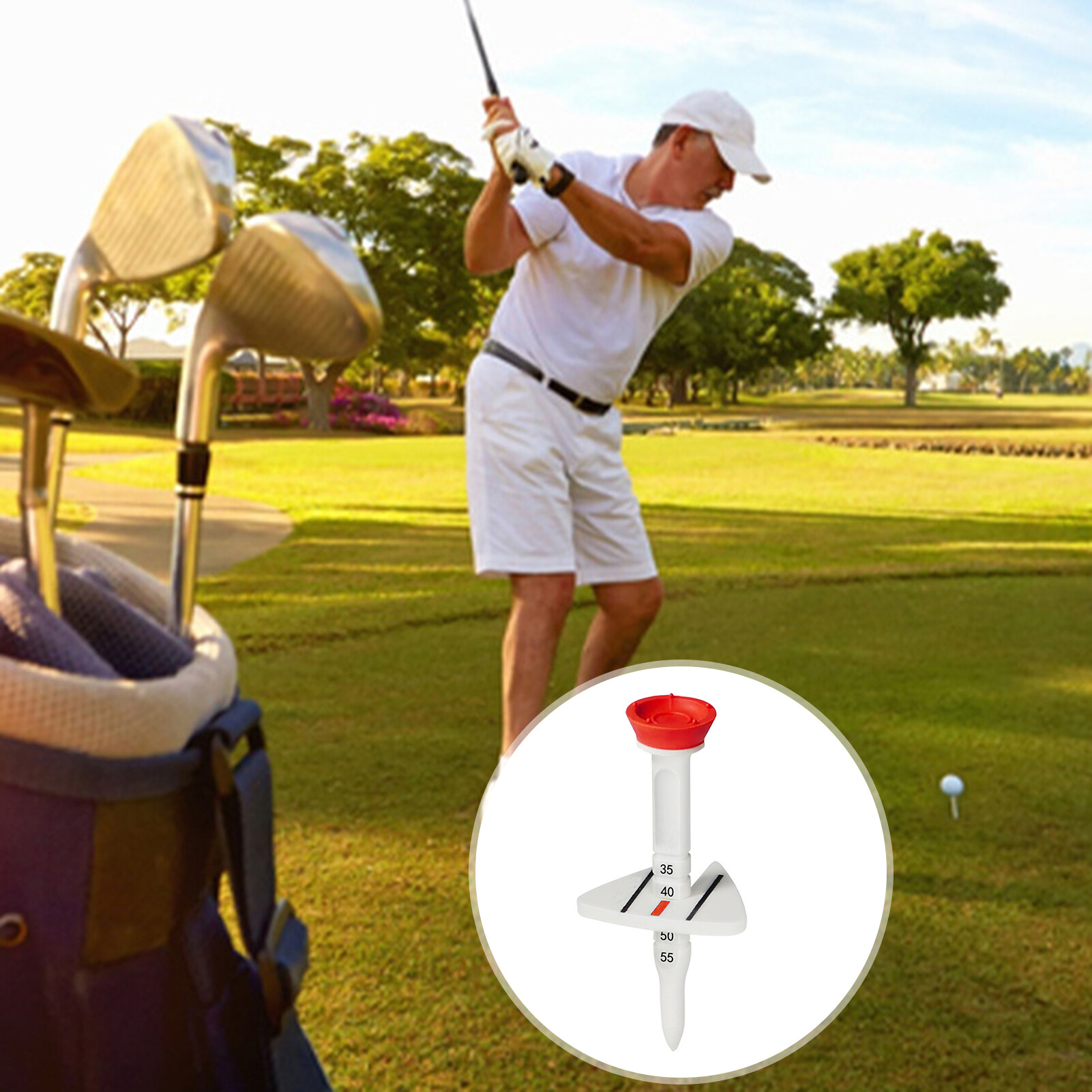 guyouzi® Mini Ball Tee Golf Training Tee Adjustable Golf Tees for Better Performance Reduce Friction and Improve Accuracy Perfect for Practice and Training Premium Quality Golf Accessories