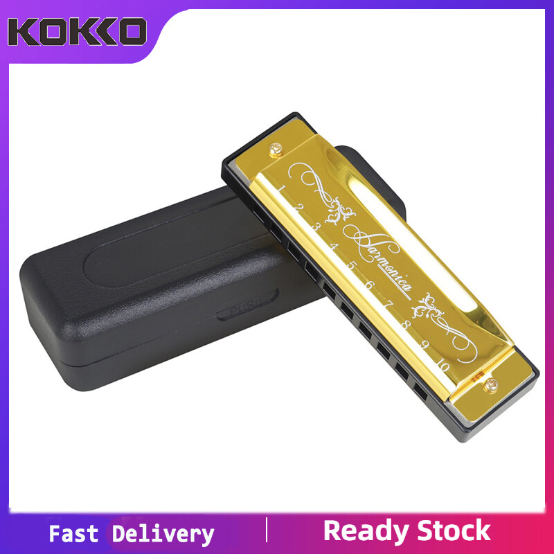 10-hole 20-tone Harmonica C Key Mouth Organ Harmonica For Children Beginners Playing Blowing Instruments