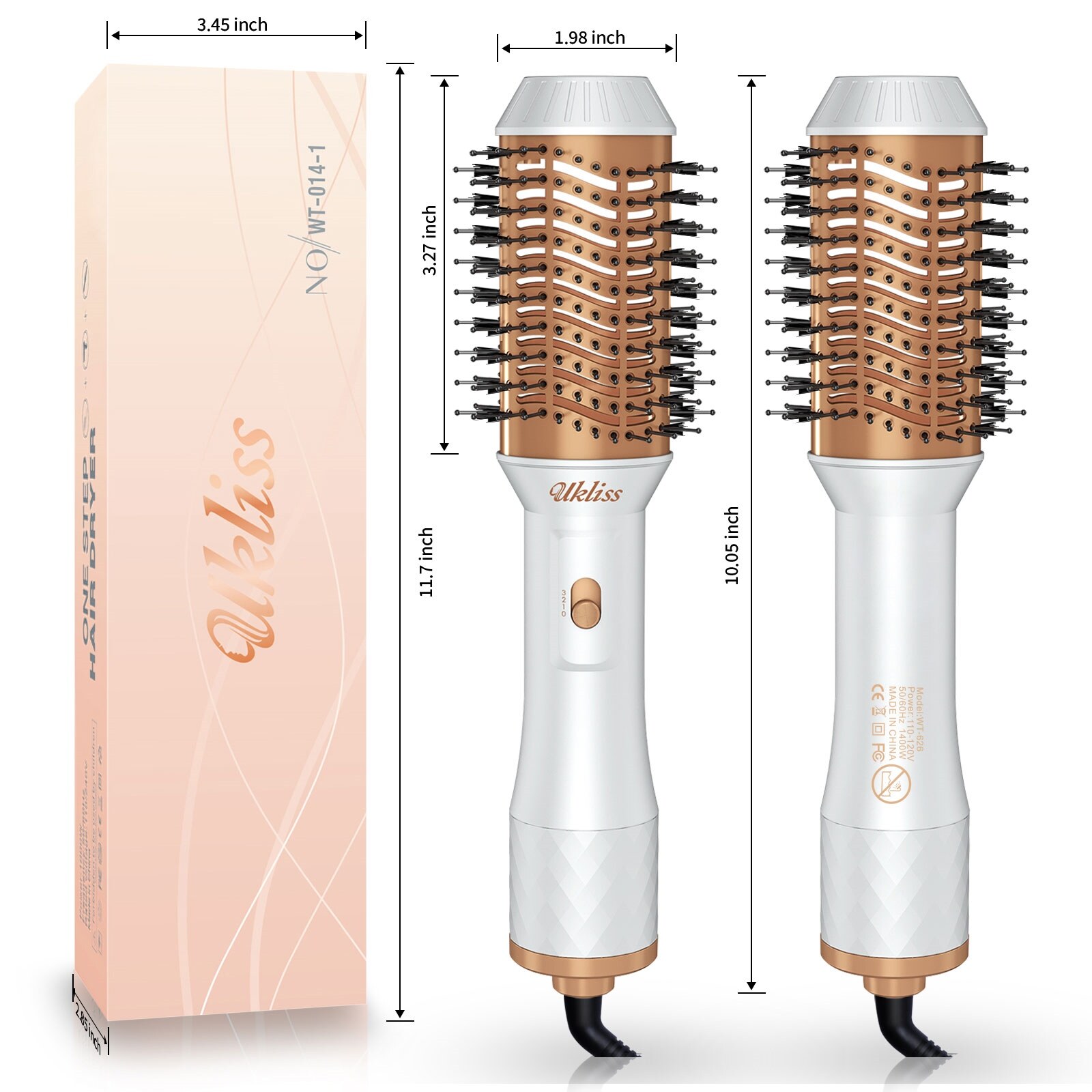 Ukliss power straightener outlet brush