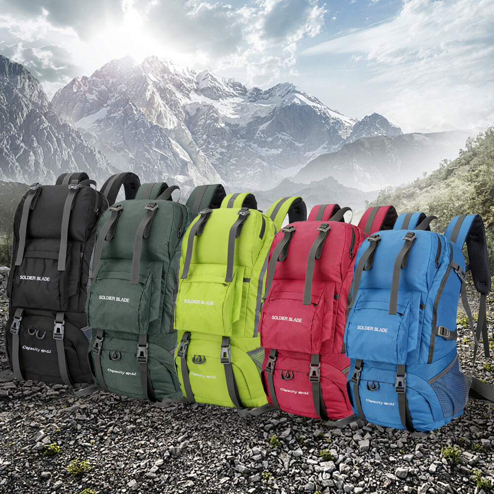 45L Camping Hiking Backpack Large Capacity Mountaineering Pack Waterproof Travel Backpack