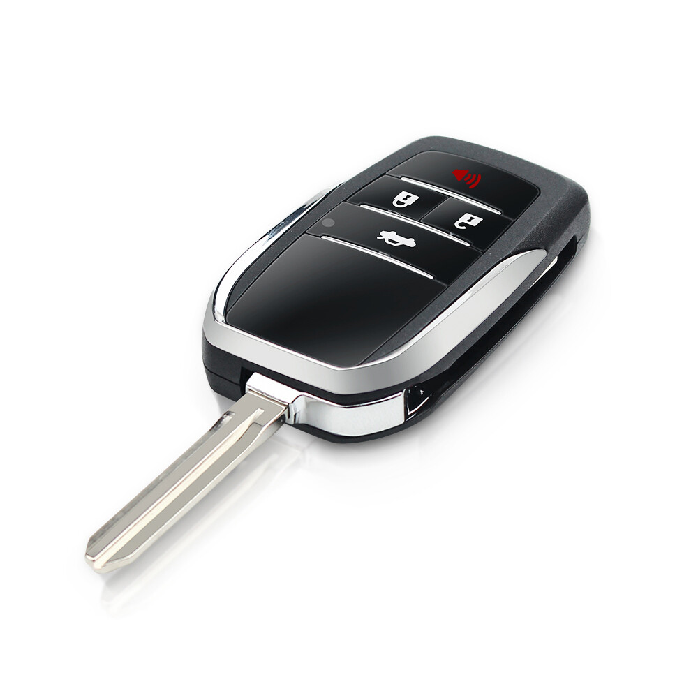 Thay Thế Sửa Đổi Gấp Xe Từ Xa Vỏ Bọc Chìa Khóa Cho TOYOTA Scion Corolla RAV4 Camry Avlon 4 Nút Đầu Chìa Chưa Cắt