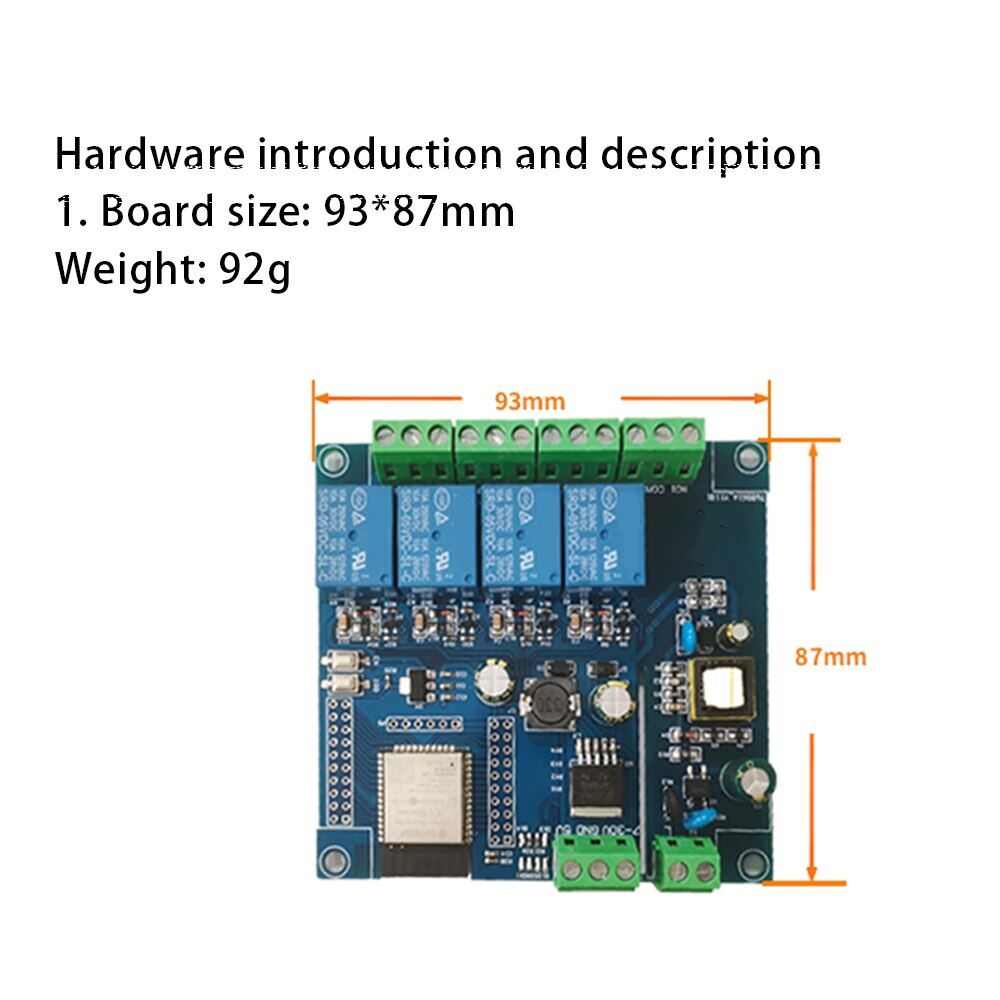 ESP8266 Wireless Relay Controller Module Single-Channel Relay Module ESP 12F Development Board For IOT Smart Home DC5V-80V