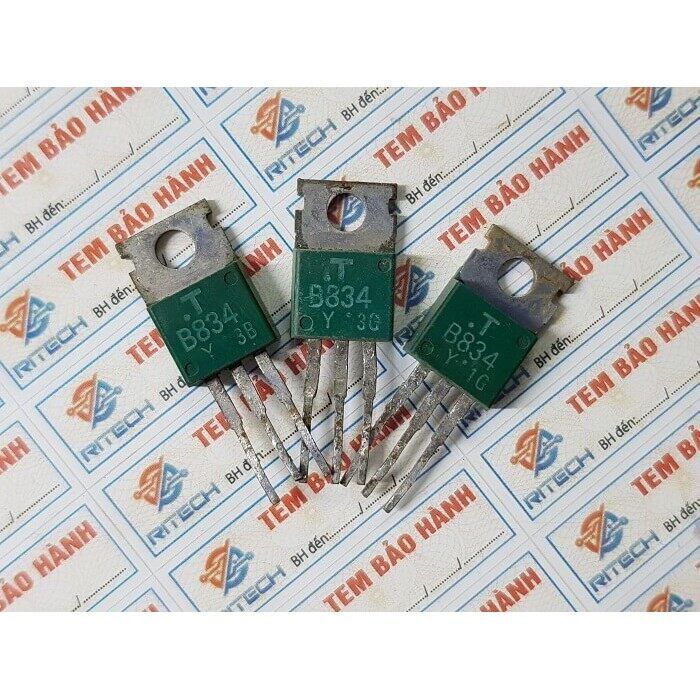 [Combo 5 chiếc] B834, 2SB834 Transistor PNP 3A-60V TO-220 Tháo Máy