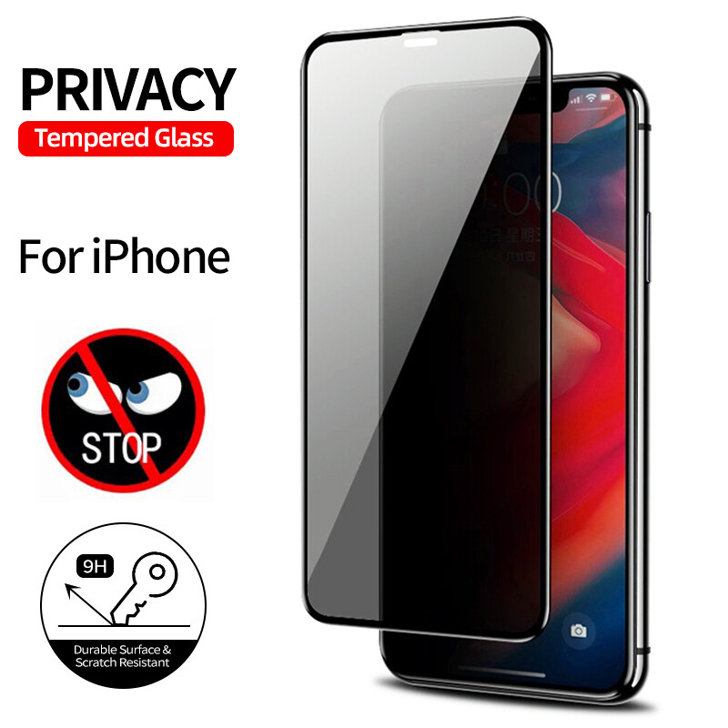 Privacy tempered glass for iphone 12 pro max 12pro iphone12 mini screen protector glass for iphone 11 pro max xr xs max x 6 7 8 plus anti-peeping glass film