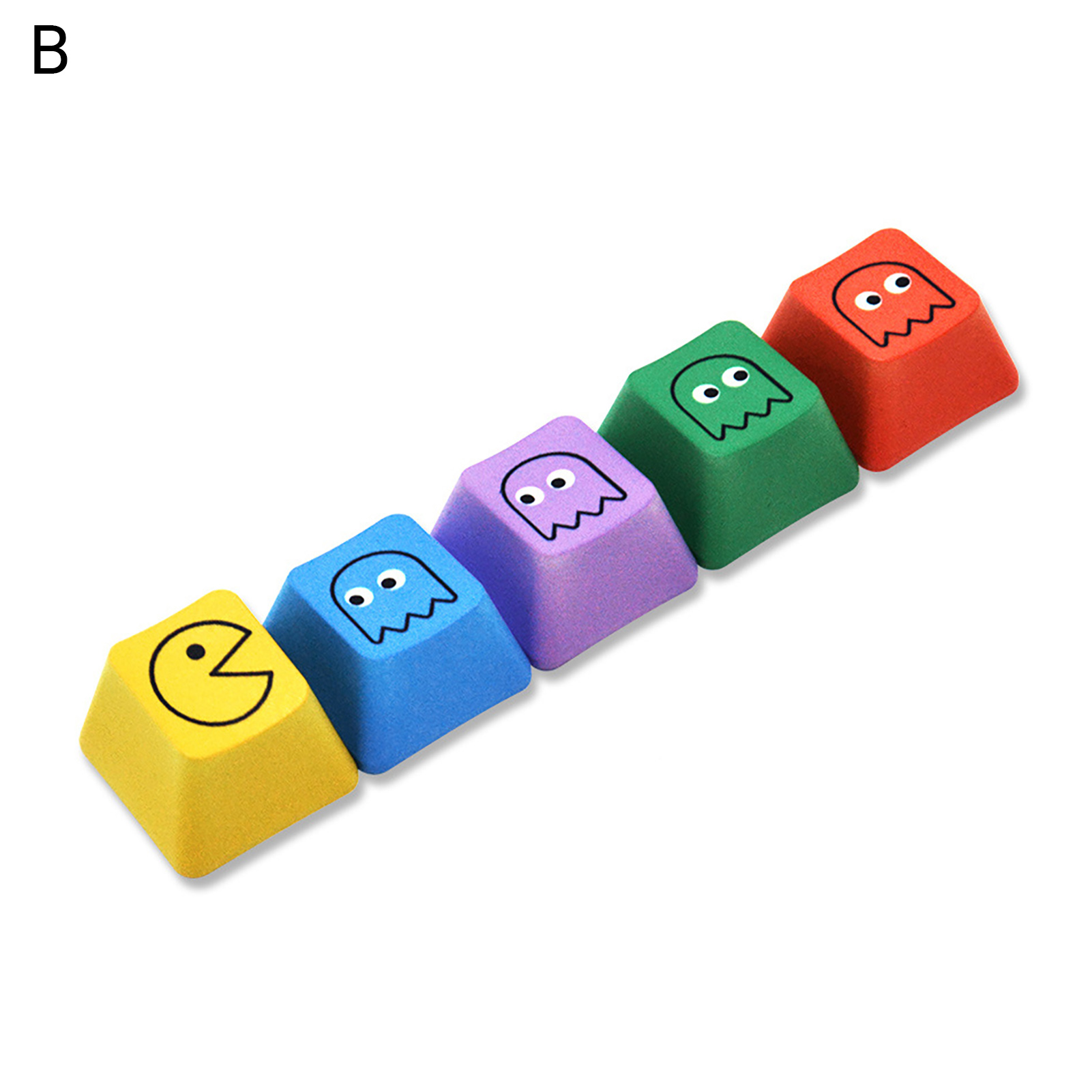 5Pcs Keycaps Comfortable Wear-resistant Ergonomic Non-fading Indeformable Replacement PBT Gaming Keyboard Key Cap for Office PBT Key Caps