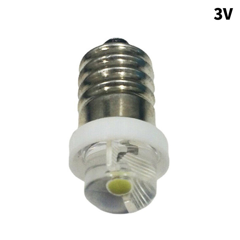 Snoopy Bóng Đèn Pin 3/4.5/6V 0.5W Bóng Đèn Thay Thế Ổ Cắm E10 LED Trắng 6000K