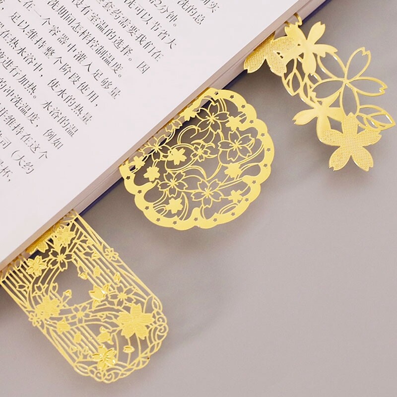 Phong cách Trung Quốc rỗng đánh dấu kim loại nhỏ gọn nhỏ đồng thau đánh dấu