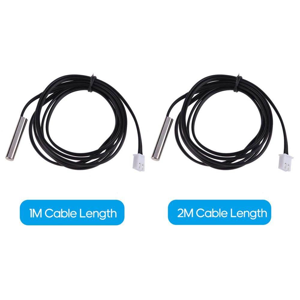 2M Temperature Sensor Probe High Accuracy Water-resistant NTC 10K/B3435 Thermistor Wire Cable Temperature Probe