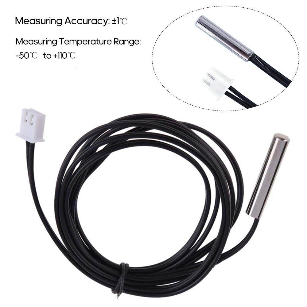 2M Temperature Sensor Probe High Accuracy Water-resistant NTC 10K/B3435 Thermistor Wire Cable Temperature Probe
