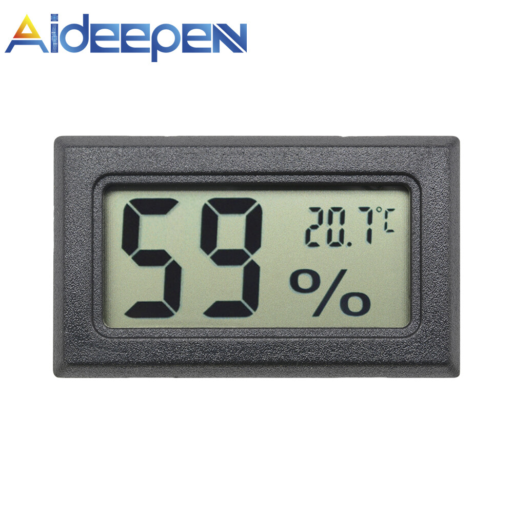 Original Aideepen Mini Digital LCD Indoor Temperature Humidity Meter Thermometer Hygrometer