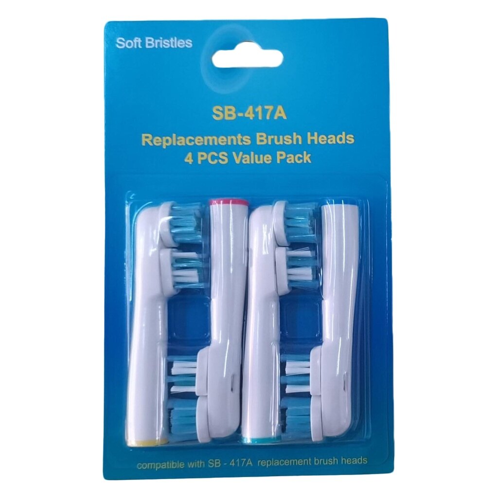 Replacement Cross Action Brush Head Refill for Oral B Dual Clean Electric Toothbrush Soft Bristle Replacement Toothbrush Head Teeth Clean Oral Care