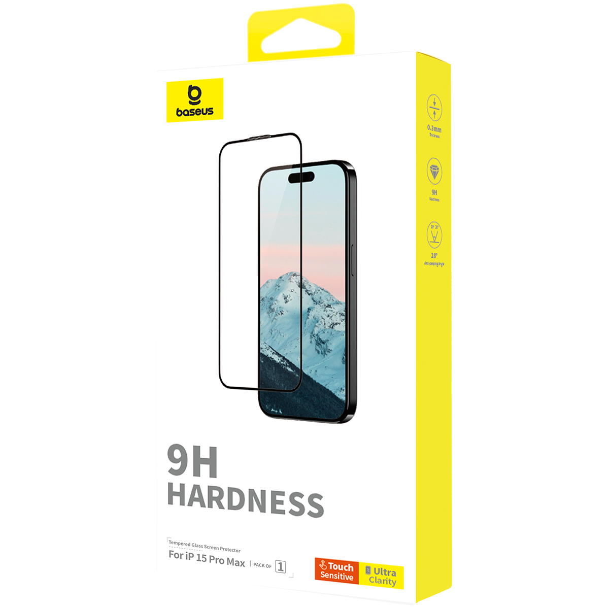 Baseus HD Ultra Tempered Glass For iPhone 15 Pro Max Protector For iPhone 15 Plus Glass Tempered Screen Protector  Film Tool Protective