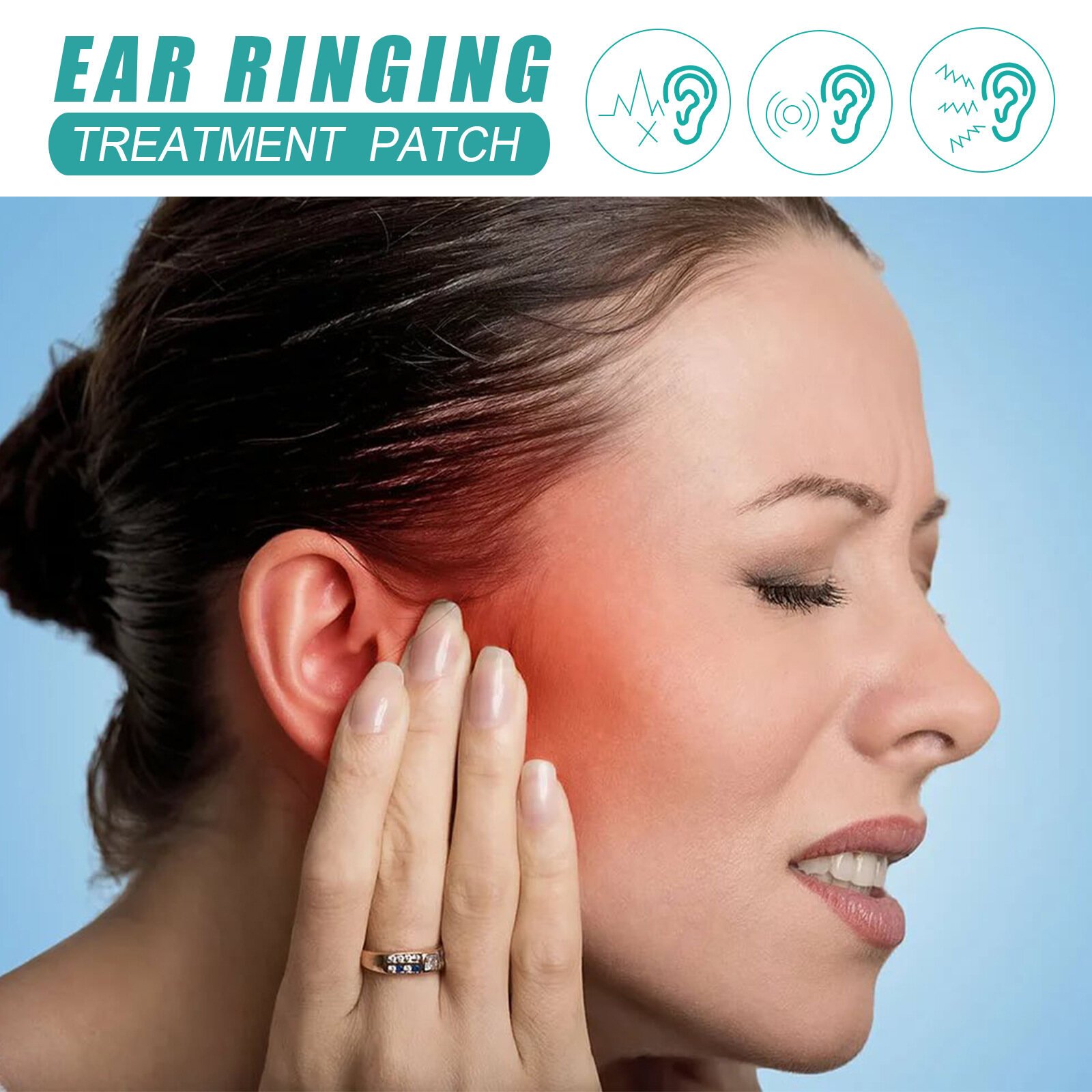 Eelhoe Ear Ringing Patch Natural Ringing Buzzing Relief Patch Ear Tinnitus Patch Health Care For Ear Pain Ear Ringing Relieving Patch Hearing Loss Natural Herbal Patch Protect (12pcs/box)