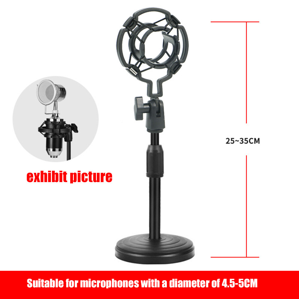 Mini Foldable Desk Microphone Stand Adjustable Microphone Bracket Support Mount Holder Mic Microphone Bracket Support