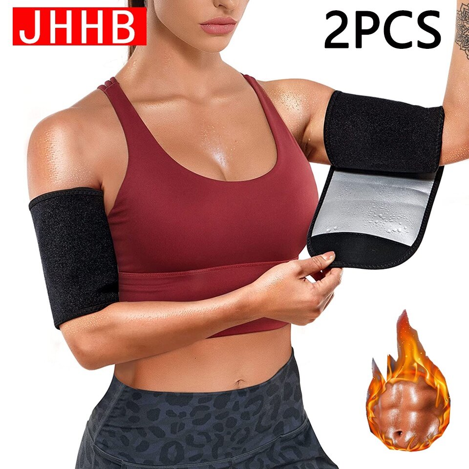 Women Sauna Arm Trimmer Sweat Shaper Bands Compression Sleeves Sauna
