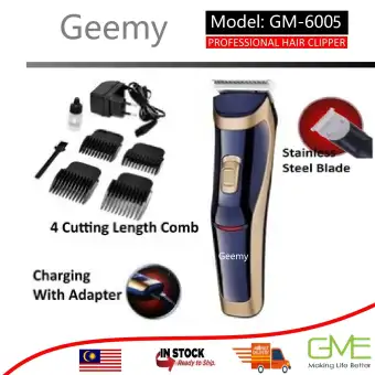 Geemy Gm 6005 Professional Hair Clipper Rechargeable Hair Trimmer