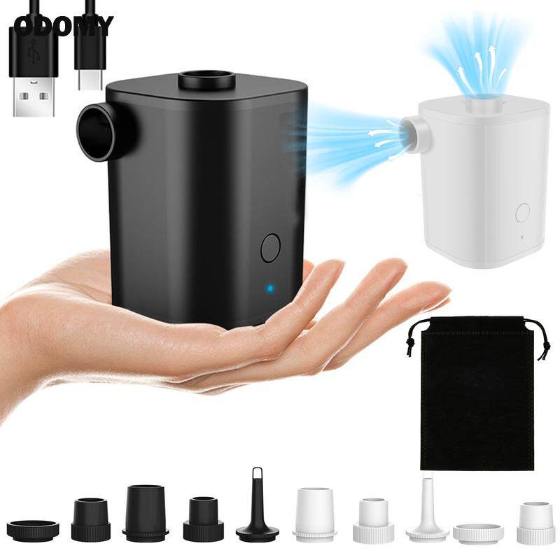 Wireless Electric Mini Air Pump Portable Air Pump with 5 Nozzles 2500mAh USB Rechargeable Electric Mini Air Pump 30000rpm Wireless Mini Inflator Air Pump